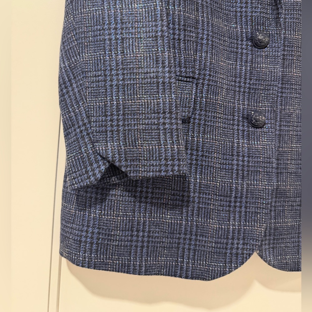 NWT Blue Zadig & Voltaire Viva Car Shimmer Blazer - Picture 7 of 10